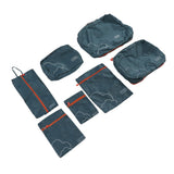 7 Pcs Luggage Packing Bags Polyester Waterproof Luggage Packing Cubes for Business Trip Travel Green