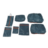 7 Pcs Luggage Packing Bags Polyester Waterproof Luggage Packing Cubes for Business Trip Travel Green - Close-Up Angle