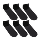 6pcs Floating Shoe Shelves 7.9in Length Acrylic Shoe Display for Footwear Collection Black