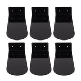 6pcs Floating Shoe Shelves 7.9in Length Acrylic Shoe Display for Footwear Collection Black
