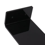6pcs Floating Shoe Shelves 7.9in Length Acrylic Shoe Display for Footwear Collection Black