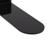 6pcs Floating Shoe Shelves 7.9in Length Acrylic Shoe Display for Footwear Collection Black - Extra Image