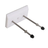 Skateboard Hanger Durable Acrylic Vertical Floating Effect High Stability Skateboard Wall Mount for Deck Display Storage White - Front View