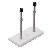 Skateboard Hanger Durable Acrylic Vertical Floating Effect High Stability Skateboard Wall Mount for Deck Display Storage White - Side View