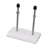 Skateboard Hanger Durable Acrylic Vertical Floating Effect High Stability Skateboard Wall Mount for Deck Display Storage White - Rear View