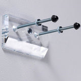 Skateboard Hanger Durable Acrylic Vertical Floating Effect High Stability Skateboard Wall Mount for Deck Display Storage White