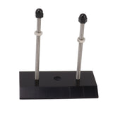 Skateboard Hanger Durable Acrylic Vertical Floating Effect High Stability Skateboard Wall Mount for Deck Display Storage Black - Front View
