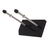 Skateboard Hanger Durable Acrylic Vertical Floating Effect High Stability Skateboard Wall Mount for Deck Display Storage Black - Top-Down View