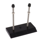 Skateboard Hanger Durable Acrylic Vertical Floating Effect High Stability Skateboard Wall Mount for Deck Display Storage Black - Close-Up Angle