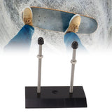 Skateboard Hanger Durable Acrylic Vertical Floating Effect High Stability Skateboard Wall Mount for Deck Display Storage Black