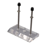 Skateboard Hanger Durable Acrylic Vertical Floating Effect High Stability Skateboard Wall Mount for Deck Display Storage Transparent - Top-Down View