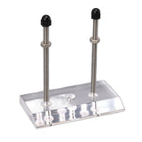 Skateboard Hanger Durable Acrylic Vertical Floating Effect High Stability Skateboard Wall Mount for Deck Display Storage Transparent - Rear View