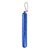 Cigar Tube Aluminum Alloy Waterproof Detachable Sealed Lightweight Cigar Case Tube for Daily Use Blue