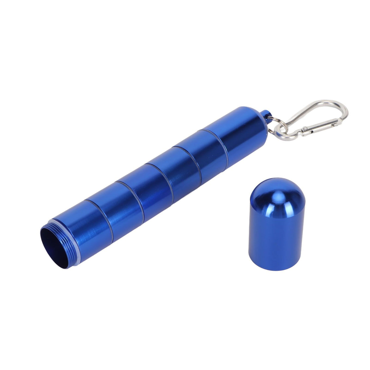 Cigar Tube Aluminum Alloy Waterproof Detachable Sealed Lightweight Cigar Case Tube for Daily Use Blue