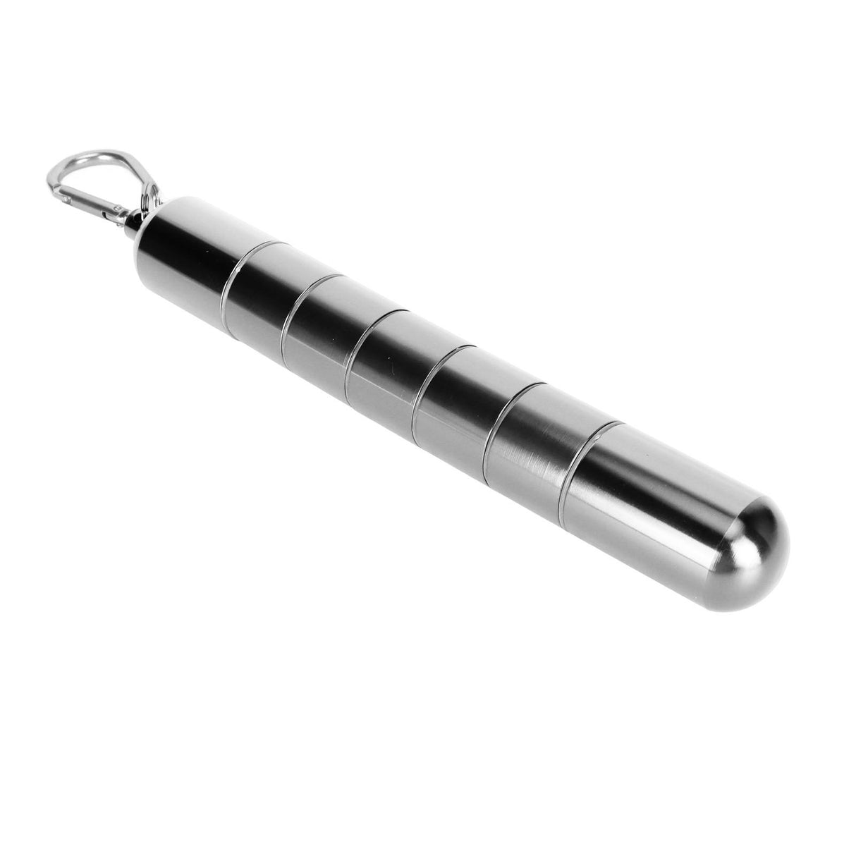 Cigar Tube Aluminum Alloy Waterproof Detachable Sealed Lightweight Cigar Case Tube for Daily Use Silver