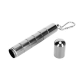 Cigar Tube Aluminum Alloy Waterproof Detachable Sealed Lightweight Cigar Case Tube for Daily Use Silver - Extra Image