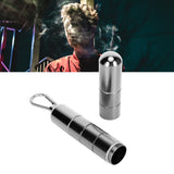 Cigar Tube Aluminum Alloy Waterproof Detachable Sealed Lightweight Cigar Case Tube for Daily Use Silver