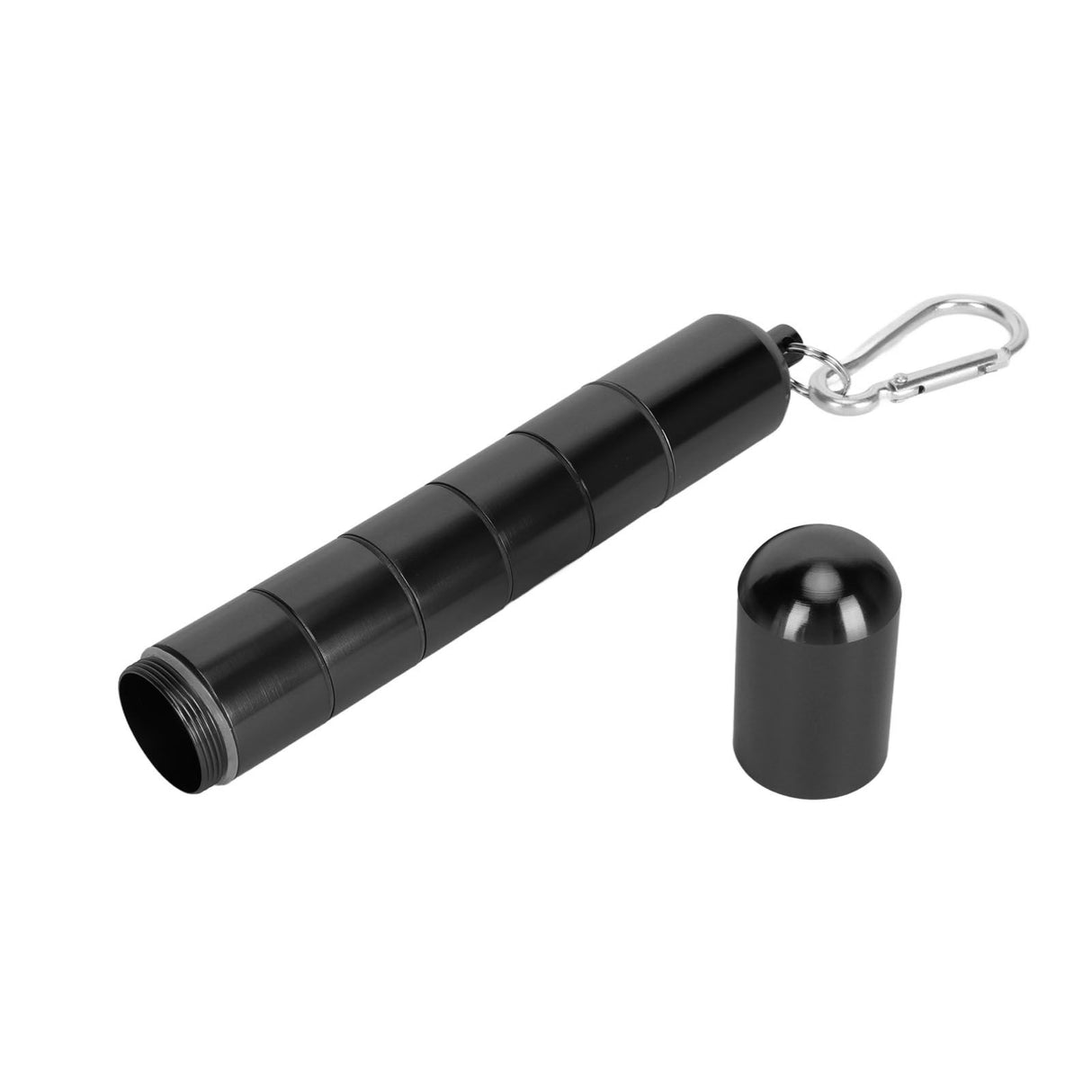 Cigar Tube Aluminum Alloy Waterproof Detachable Sealed Lightweight Cigar Case Tube for Daily Use Black