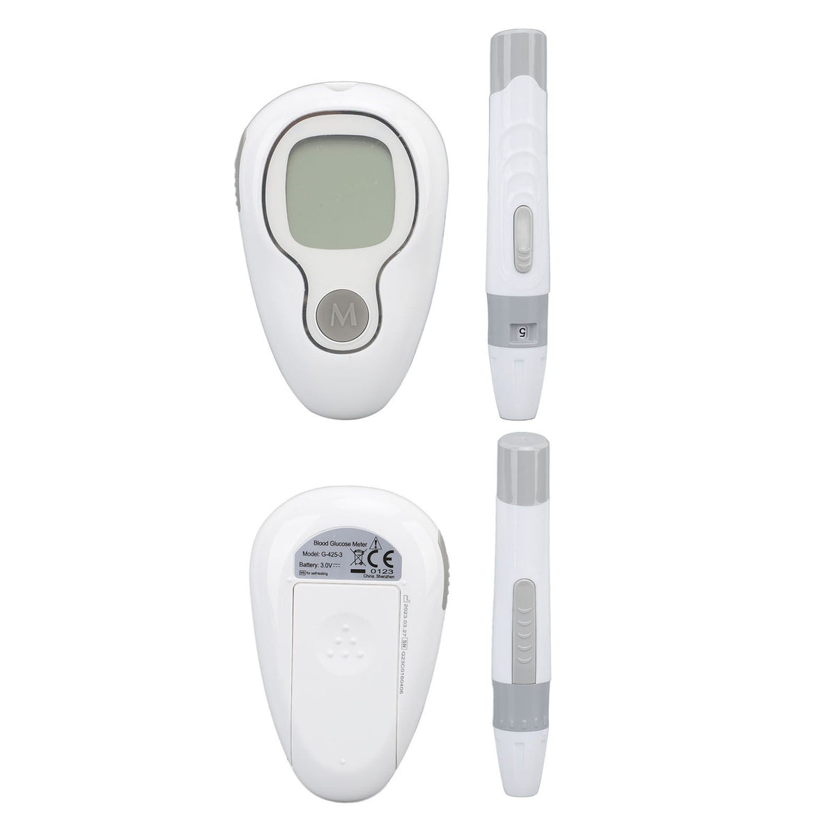 Blood Glucose Monitor with 50 Test Strips Accurate Sensitive High Stability Blood Sugar Test Kit for Men Women Set 1