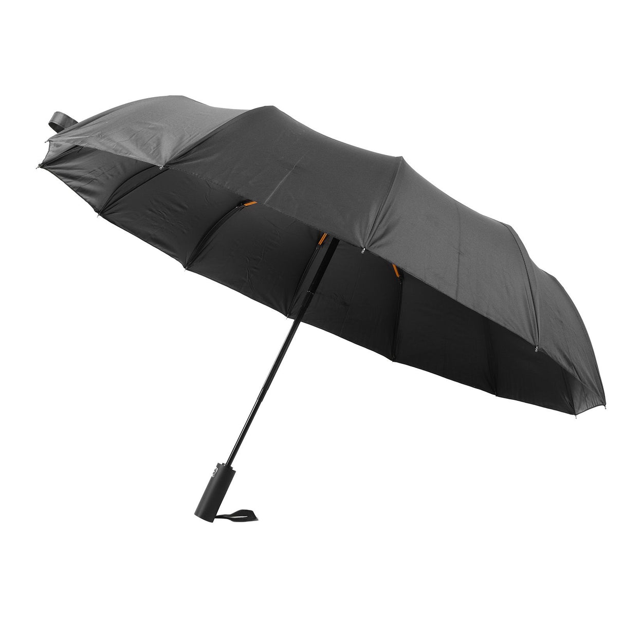 Sun Rain Umbrella 24 Rib Sun Blocking UV Protection Foldable Automatic Umbrella for Daily Travel Black