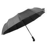 Sun Rain Umbrella 24 Rib Sun Blocking UV Protection Foldable Automatic Umbrella for Daily Travel Black