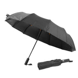 Sun Rain Umbrella 24 Rib Sun Blocking UV Protection Foldable Automatic Umbrella for Daily Travel Black - Extra Image