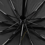 Sun Rain Umbrella 24 Rib Sun Blocking UV Protection Foldable Automatic Umbrella for Daily Travel Black