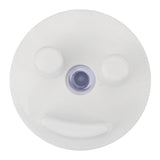 Round Sponge Holder Suction Cup Installation Face Sponge Organizer for Kitchen Bathroom Sink - Side View