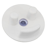 Round Sponge Holder Suction Cup Installation Face Sponge Organizer for Kitchen Bathroom Sink - Top-Down View