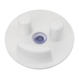 Round Sponge Holder Suction Cup Installation Face Sponge Organizer for Kitchen Bathroom Sink - Rear View