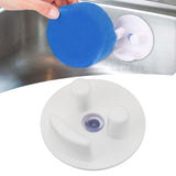 Round Sponge Holder Suction Cup Installation Face Sponge Organizer for Kitchen Bathroom Sink - Extra Image