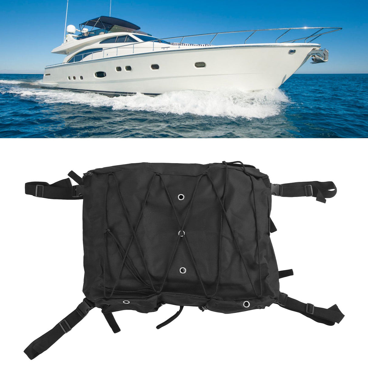 Large Capacity T Top Storage Bag Wateroof 600D Oxford Fabric Personal Flotation Device Storage Bag for Boat S