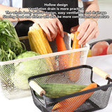 3pcs Metal Wire Storage Basket Large Capacity Decorative Sturdy Iron Art Storage Basket for Books Snacks Makeup Black - Extra Image