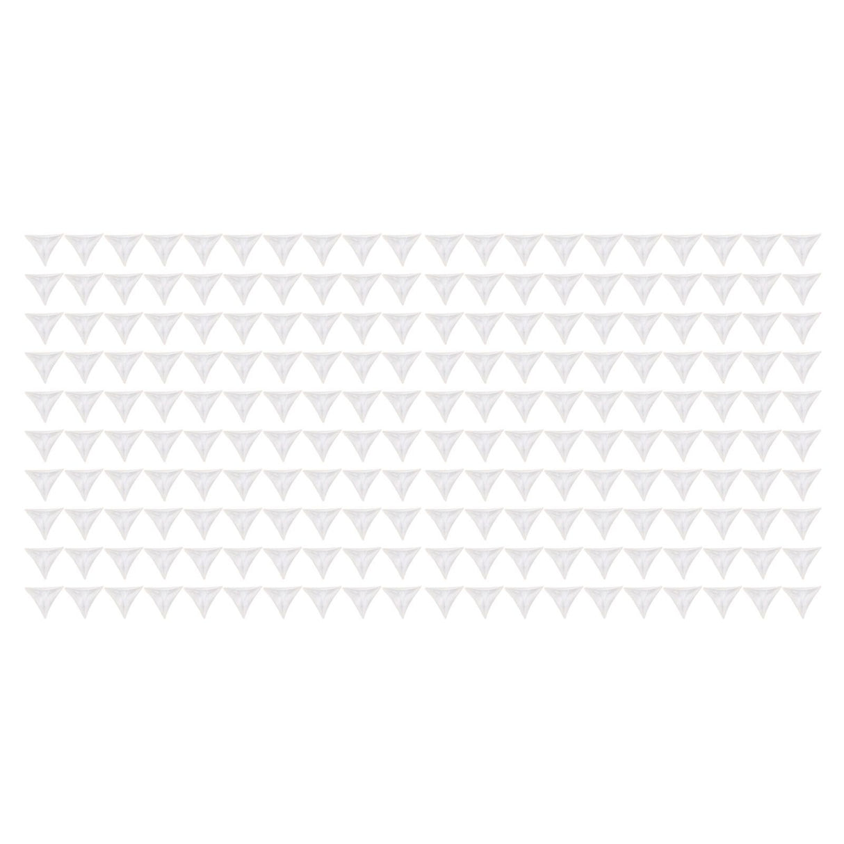 200pcs Inside Corner Dust Guards Clear Triangular Anti Collision Dust Proof Table Corner Guards for Stairs Closets Cabinets Drawers
