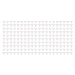 200pcs Inside Corner Dust Guards Clear Triangular Anti Collision Dust Proof Table Corner Guards for Stairs Closets Cabinets Drawers