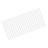 200pcs Inside Corner Dust Guards Clear Triangular Anti Collision Dust Proof Table Corner Guards for Stairs Closets Cabinets Drawers