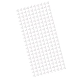 200pcs Inside Corner Dust Guards Clear Triangular Anti Collision Dust Proof Table Corner Guards for Stairs Closets Cabinets Drawers - Side View