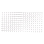 200pcs Inside Corner Dust Guards Clear Triangular Anti Collision Dust Proof Table Corner Guards for Stairs Closets Cabinets Drawers