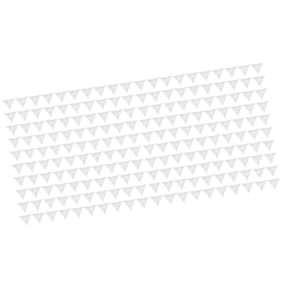 200pcs Inside Corner Dust Guards Clear Triangular Anti Collision Dust Proof Table Corner Guards for Stairs Closets Cabinets Drawers