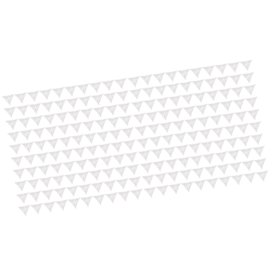 200pcs Inside Corner Dust Guards Clear Triangular Anti Collision Dust Proof Table Corner Guards for Stairs Closets Cabinets Drawers