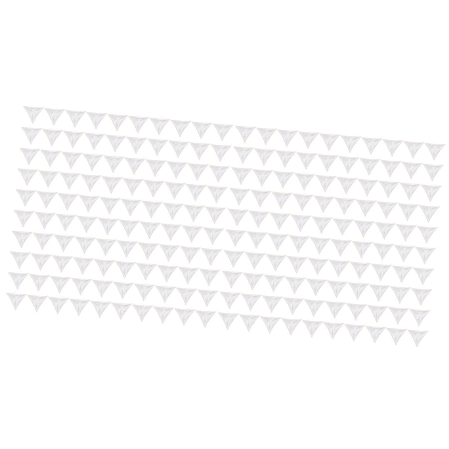 200pcs Inside Corner Dust Guards Clear Triangular Anti Collision Dust Proof Table Corner Guards for Stairs Closets Cabinets Drawers