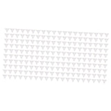 200pcs Inside Corner Dust Guards Clear Triangular Anti Collision Dust Proof Table Corner Guards for Stairs Closets Cabinets Drawers
