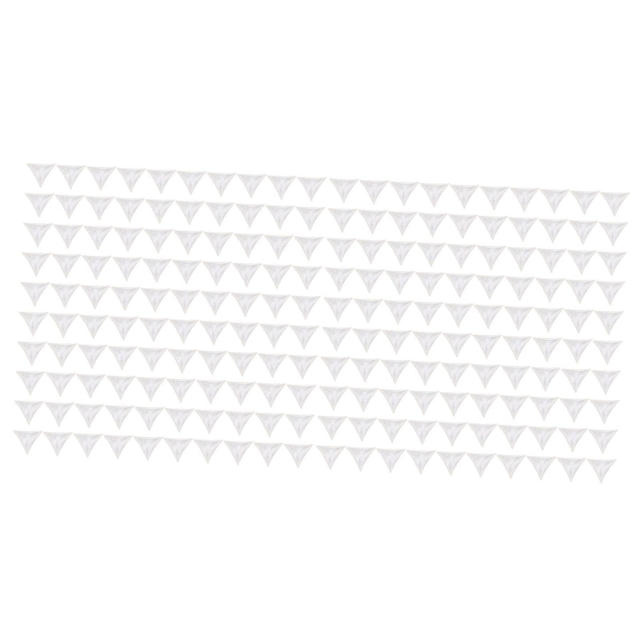 200pcs Inside Corner Dust Guards Clear Triangular Anti Collision Dust Proof Table Corner Guards for Stairs Closets Cabinets Drawers
