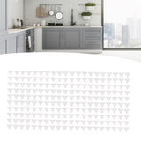 200pcs Inside Corner Dust Guards Clear Triangular Anti Collision Dust Proof Table Corner Guards for Stairs Closets Cabinets Drawers - Extra Image