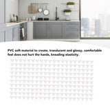 200pcs Inside Corner Dust Guards Clear Triangular Anti Collision Dust Proof Table Corner Guards for Stairs Closets Cabinets Drawers - Extra Image