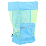 Large Mesh Beach Toy Bag Large Mesh Beach Bag for Holding Children Toys Clothes Towels Sundries 48x24cm - Front View
