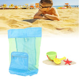 Large Mesh Beach Toy Bag Large Mesh Beach Bag for Holding Children Toys Clothes Towels Sundries 48x24cm - Extra Image