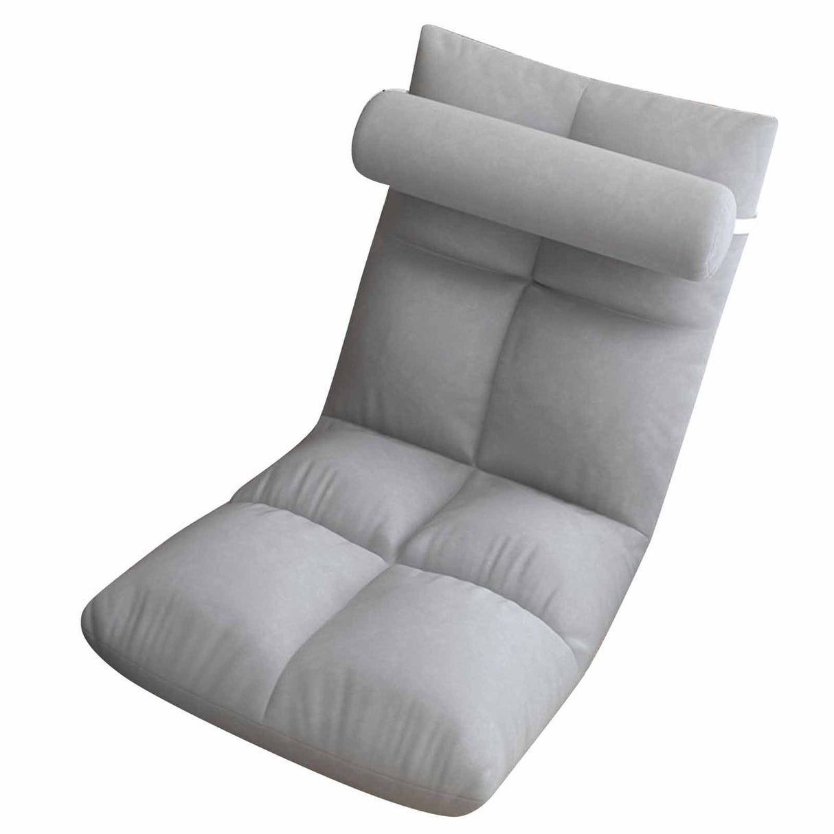 Floor Chair with Back Support Folding Sofa Chair Sleeper Bed Couch Recliner Floor Gaming Chair Meditation Chair for Adults Grey