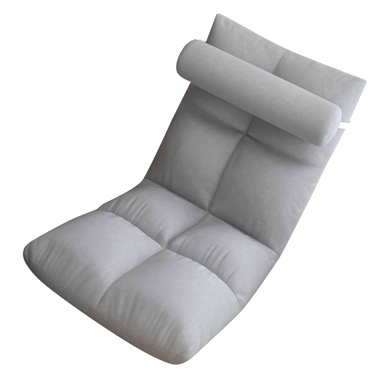 Floor Chair with Back Support Folding Sofa Chair Sleeper Bed Couch Recliner Floor Gaming Chair Meditation Chair for Adults Grey