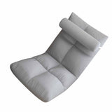 Floor Chair with Back Support Folding Sofa Chair Sleeper Bed Couch Recliner Floor Gaming Chair Meditation Chair for Adults Grey - Top-Down View